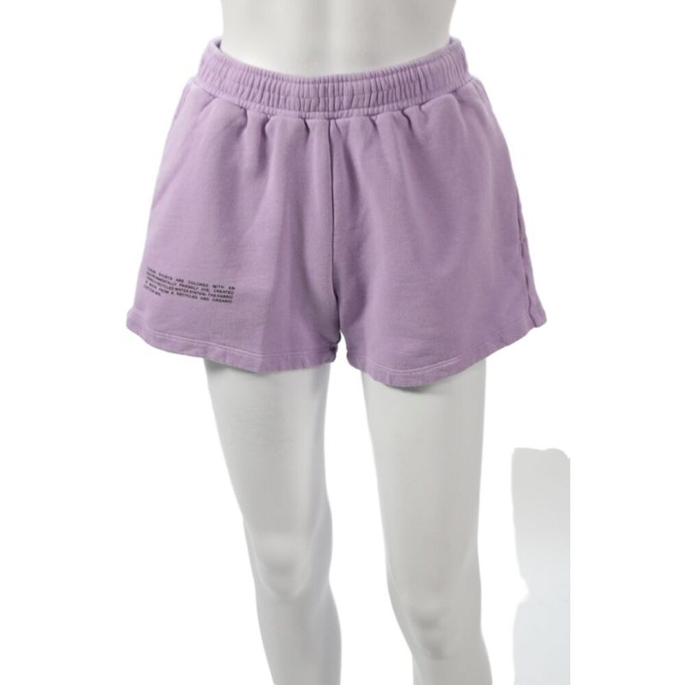 Pangaia Women Sweat Shorts Purple Organic Cotton Size S